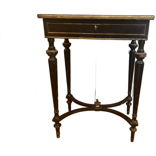 Napoleon Iii Toilettafeltje Met Spiegel Frans Antiek 1