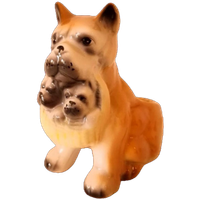 Vintage Bloempot Jaren 50 Boxer Hond Potje