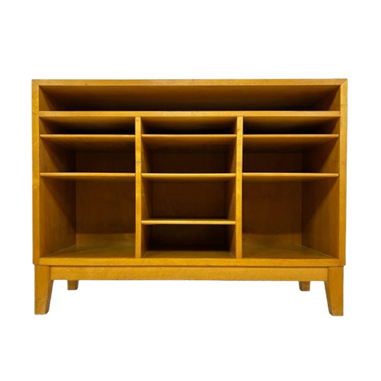 Vintage Kastje Open Kast In Berken Jaren 60 Design 1