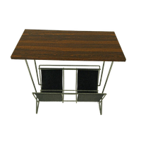 Vintage Bijzettafel Met Magazinehouder, Jaren 60