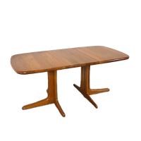 Teakhouten Uitschuifbare Eettafel Vintage