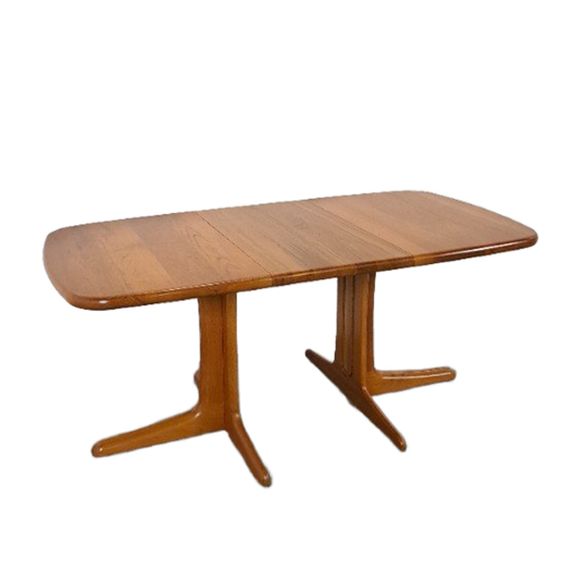 Teakhouten Uitschuifbare Eettafel Vintage 1