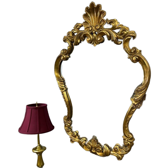 Vintage Gouden Barok Spiegel / Wandspiegel 1