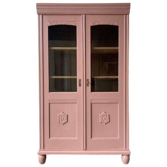 Antiek Vintage Vitrinekast Restyled 1