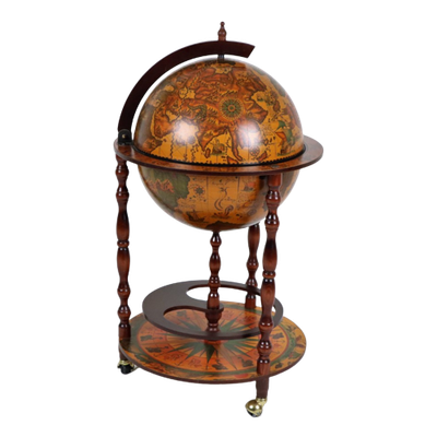 Mooie Wereldbol Globe Bar Drankkast Made In Italy 90Cm