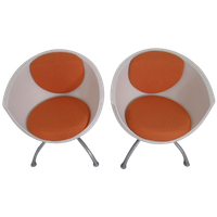 Set Van 2 Kuipstoelen 1980's