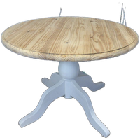 Prachtige Witte Landelijke Ronde Eettafel 100 Cm