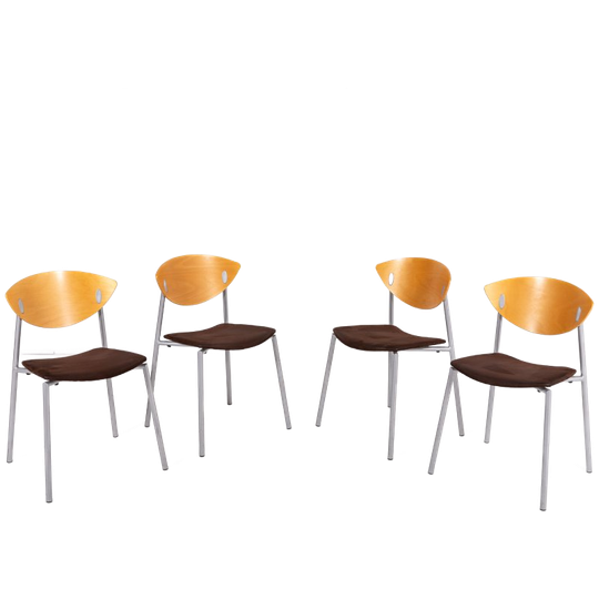 Danish Design Set Of 4 ‘must’ Chairs By Søren Nielsen & Thore Lassen For Randers+radius 1