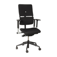 Steelcase Please Bureaustoel Npr1813 , Zwart, 3D Armleggers