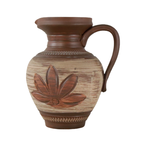 Vintage Terracotta Vaas Sgrafitto