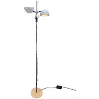 Vintage Valenti Milano Vloerlamp Design ‘70 Italy Wit Dimmer