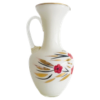 Vintage Art Deco Vaas Opaline Kan Wit 1930’s thumbnail 1