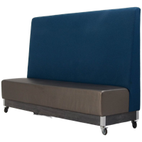Officenow Ontvangst - Treinbank, Blauw / Champange Leder, 142 X 200 Cm