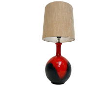 Bolvormige Keramische Lamp In West Germany Stijl, 1960's