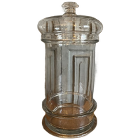 19e Eeuwse Snoeppot Antiek Glas Frans