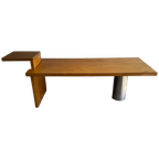 Geometric Brutalist Dining Table, 1980s thumbnail 1