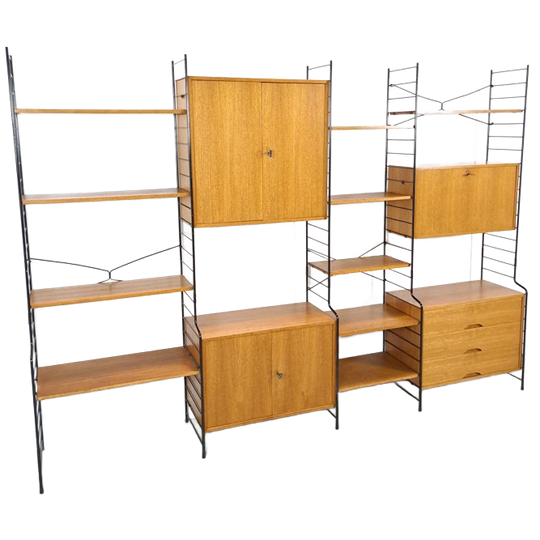 Design Whb Teak Modulair Lp Wandsysteem Vrijstaand 1