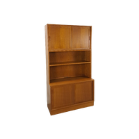 Deens Design Teak Kast Hundevad Met Lade, Vintage Wandkast