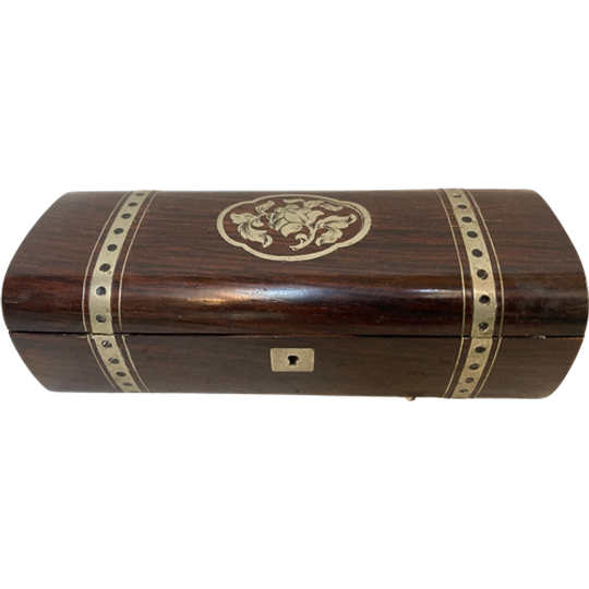 Mooi Antiek Ingelegd Houten Doosje 7 X 17 Cm - Reliving 1