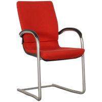Vergaderstoel	Ahrend 230, Rood, Slede Frame