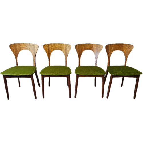 4 Vintage Design Stoelen Niels Koefoed Jaren 50 Denmark