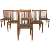 6x Vintage Eetkamerstoel Teak <<<brand>>>, 1970s Deens