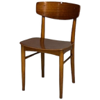 Deense Eettafelstoelen 2X Vintage Teakhout Deens Prijs P/St thumbnail 1