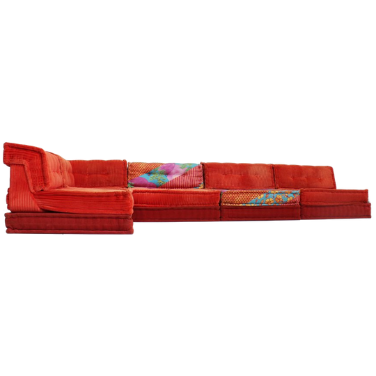 Roche Bobois Mah Jong Sofa Kenzo Takada Design By Hans Hopfer ,set Of 15 1