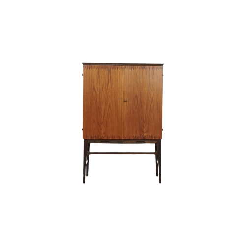Swedish Small Cabinet In Teak And Rosewood