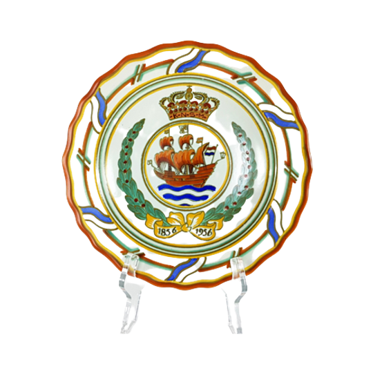 Koninklijke Plateelbakkerij “zuid-holland” Gouda - 100 Jaar Jubileum Knsm-plaat - Aardewerk 1