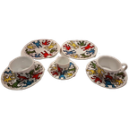 Keith Haring Servies: 2 Platte Borden, 2 Koffiekop En Schotel, 1 Espresso Kopje En Schotel thumbnail 1