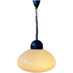 Space Age Mushroom Hanglamp Van Dijkstra - Beige Mid Century Light Fixture thumbnail 1