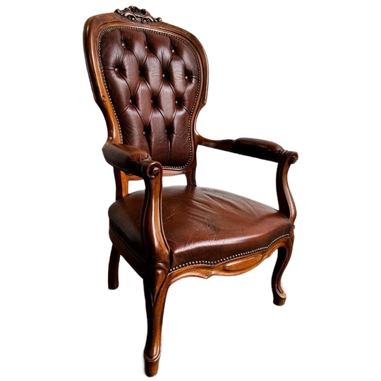 Vintage Barok Lounge Fauteuil / Stoel / Eenzit 1