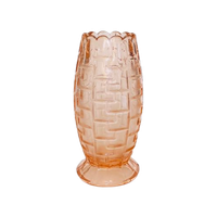 Art Deco Vaas Persglas