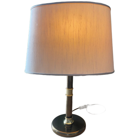 Vintage Regency Lampenvoet Met Kap Koper/messing 1