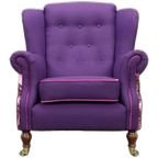Classic Wing Chair In The Style Of Howard & Sons, 1960s thumbnail 1