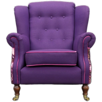 Classic Wing Chair In The Style Of Howard & Sons, 1960s