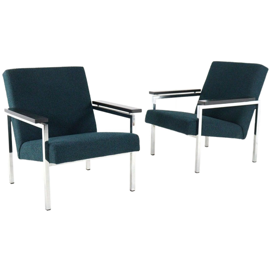 Gijs van der Sluis Fauteuil Vintage Nieuw Gestoffeerd Model 30| 2 Stuks Op Voorraad 1