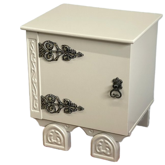 Restyle Brocante Nachtkastje Zandbeige Vintage 1