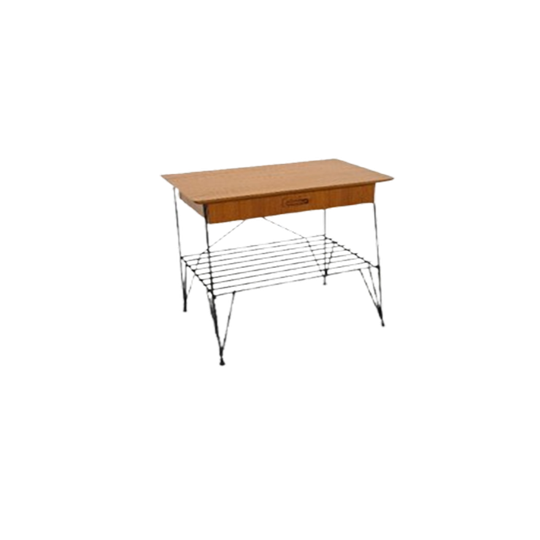 String Teak Kastje Met Lade En Stalen Poten, Nachtkastje 1