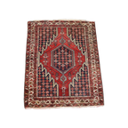 Oosters Vloerkleed/ Tapijt Met Mooi Patroon In Rode En Blauwe Tinten 197×134 Cm thumbnail 1