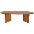 Vintage Massief Houten Uitschuifbare Eettafel Xl Design thumbnail 1