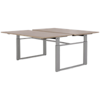 Sedus Bench Werkplek, Bladkleur Naar Keuze, 2 X 160 X 80 Cm, Aluminium Hoogte Verstelbaar Onderst