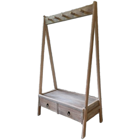 Eikenhouten Kledingrek 1