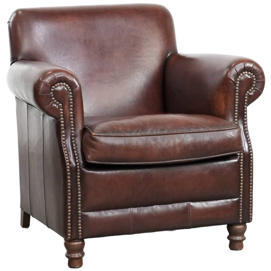 Prachtige Schapenleren Fauteuil Met Warme Kleuren En Een Klassieke Afwerking Met Siernagels 1