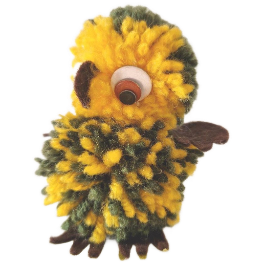 Vintage Uiltje Beeldje Pompon Uil 1