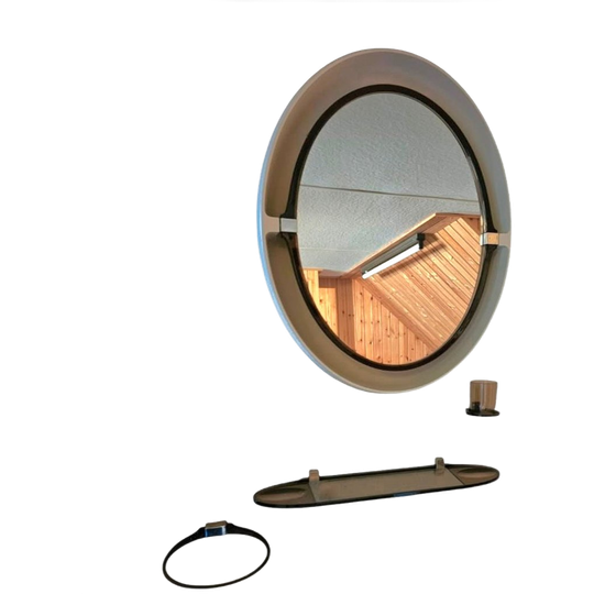 Allibert Mirror / Bathroom Set 1970s / Back Light / Set Of 4 1