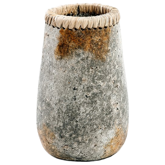 Bazar Bizar | De Sneaky Vaas - Antiek Grijs - S 1