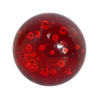 Handmade - Murano - Presse Papier / Paperweight - Red With Bubbles thumbnail 1
