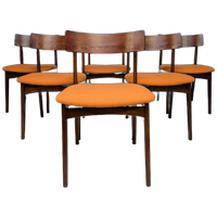6x Vintage Deense Stoelen, Jaren '60